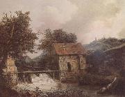 Jacob van Ruisdael Two Watermills Sweden oil painting artist
